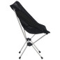 Chaises de camping pliables et sac lot de 2 Aluminium