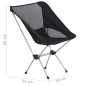 Chaises de camping pliables et sac lot de 2 Aluminium