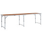 Table pliable de camping Aluminium 240x60 cm