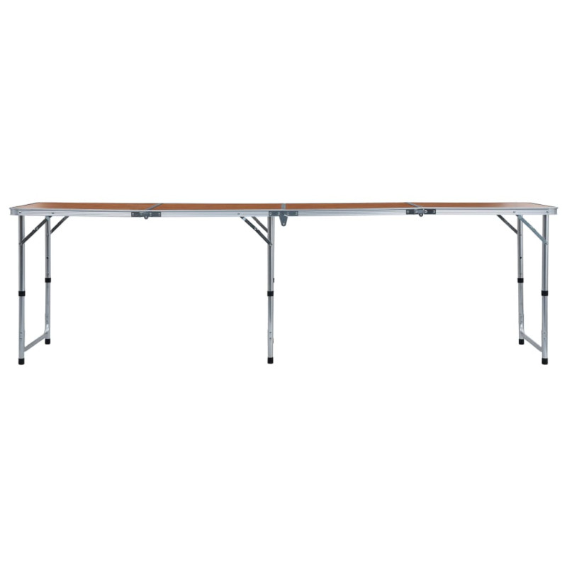 Table pliable de camping Aluminium 240x60 cm