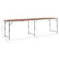 Table pliable de camping Aluminium 240x60 cm