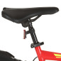 Vélo de montagne 21 vitesses Roue de 26 pouces 49 cm Rouge