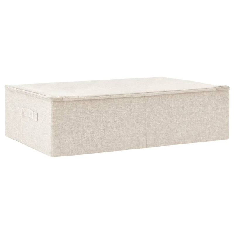 Boîte de rangement Tissu 70x40x18 cm Crème