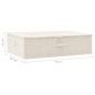 Boîte de rangement Tissu 70x40x18 cm Crème