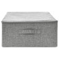 Boîte de rangement Tissu 70x40x18 cm Gris