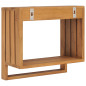 Porte serviette mural 35x20x35 cm Bois de teck solide