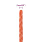 Corde de travail Orange 8 mm 25 m Polypropylène