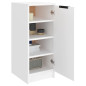 Armoire à chaussures Blanc 30x35x70 cm Bois d ingénierie