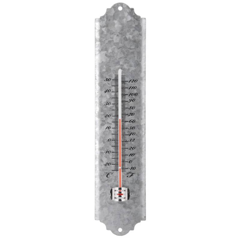 Esschert Design Thermomètre mural Zinc 30 cm OZ10