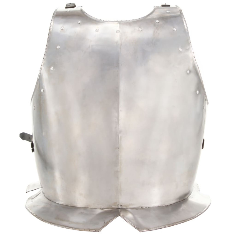 Cuirasse d armure corporelle chevalier médiéval Argenté Acier