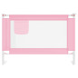 Barrière de sécurité de lit d enfant Rose 100x25 cm Tissu