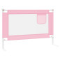 Barrière de sécurité de lit d enfant Rose 100x25 cm Tissu