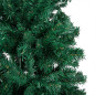 Arbre de Noël artificiel pré éclairé et boules vert 150 cm PVC