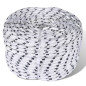 Corde de bateau tressée Polyester 8 mm 250 m Blanc