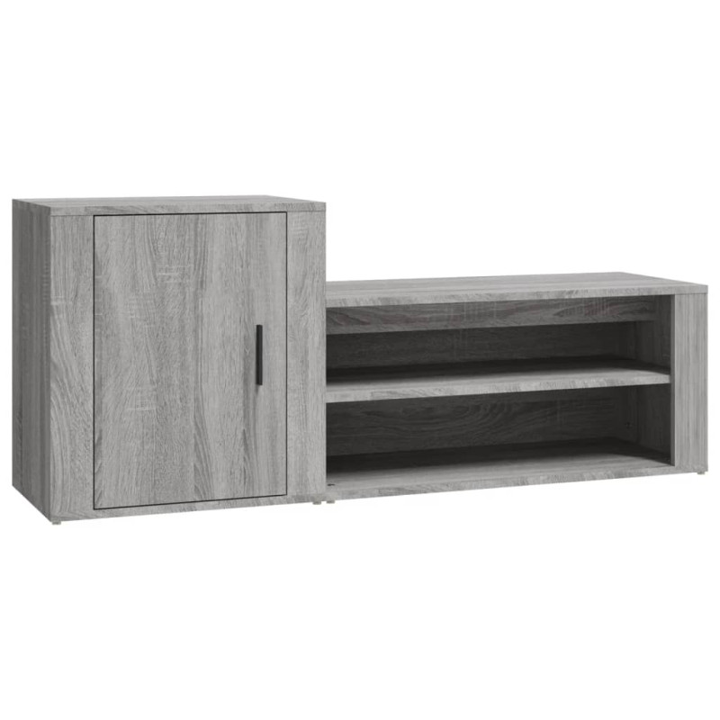 Armoire à chaussures Sonoma gris 130x35x54 cm Bois d ingénierie