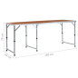 Table pliable de camping Aluminium 180x60 cm