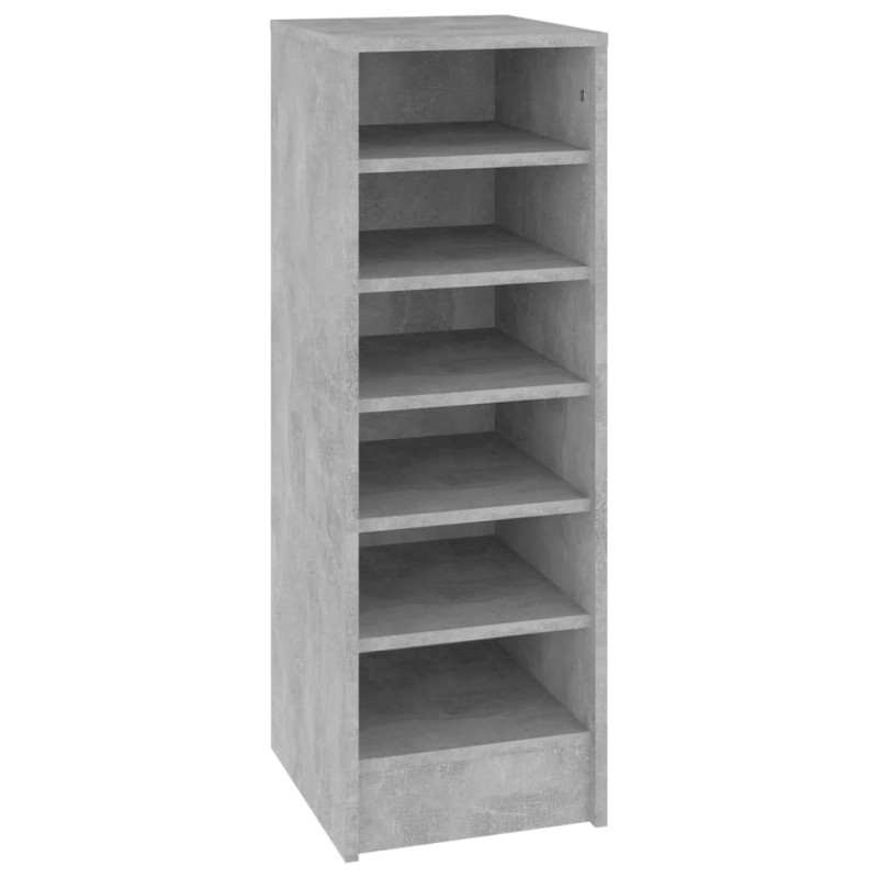 Armoire à chaussures Gris béton 31,5x35x90 cm Bois d ingénierie