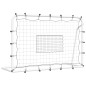 Filet de rebond de football blanc noir 184x61x123 cm acier PE