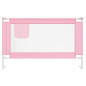 Barrière de sécurité de lit d enfant Rose 120x25 cm Tissu