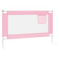 Barrière de sécurité de lit d enfant Rose 120x25 cm Tissu