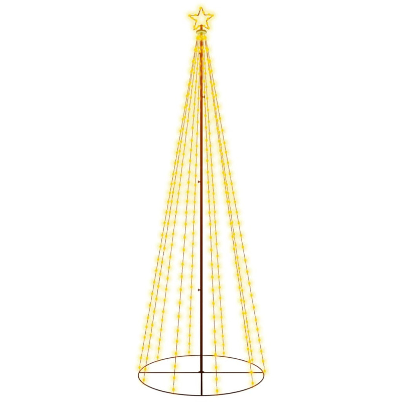 Arbre de Noël cône 310 LED Blanc chaud 100x300 cm