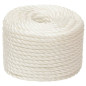 Corde de travail Blanc 12 mm 25 m polypropylène