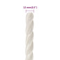 Corde de travail Blanc 12 mm 25 m polypropylène