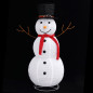 Figurine de bonhomme de neige de Noël à LED Tissu 120 cm