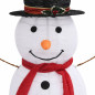 Figurine de bonhomme de neige de Noël à LED Tissu 120 cm