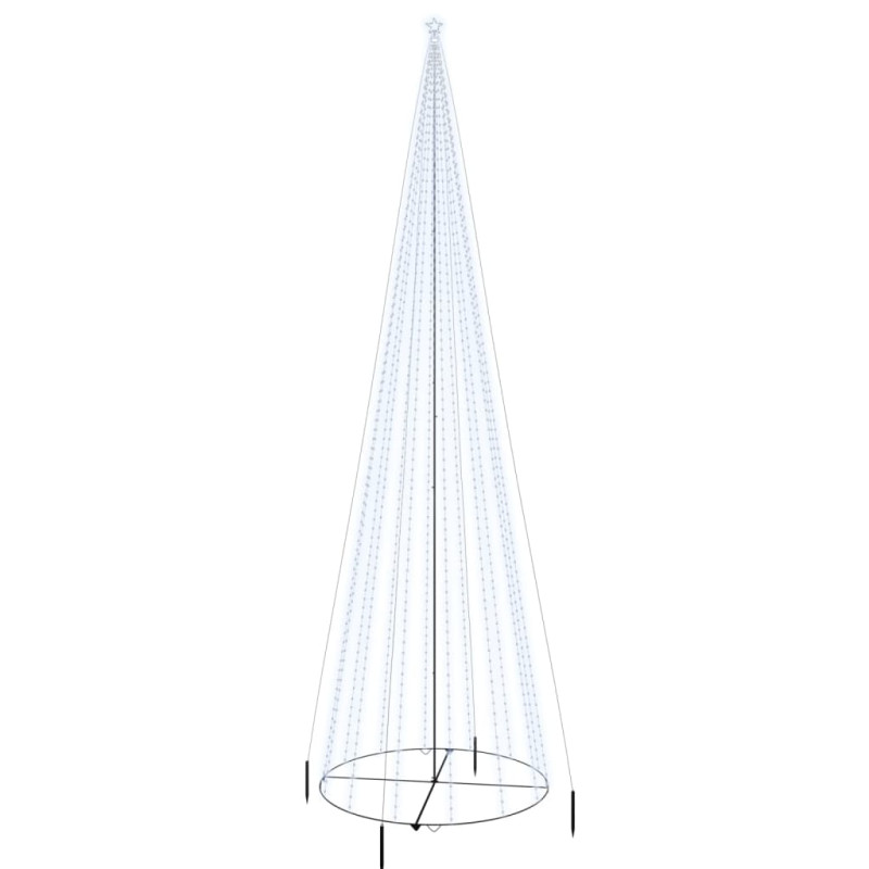 Arbre de Noël cône 1134 LED Blanc froid 230x800 cm