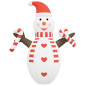 Bonhomme de neige gonflable de Noël avec LED 630 cm