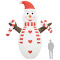 Bonhomme de neige gonflable de Noël avec LED 630 cm