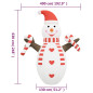 Bonhomme de neige gonflable de Noël avec LED 630 cm