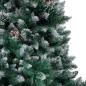 Arbre de Noël artificiel pré éclairé boules pommes de pin 180cm