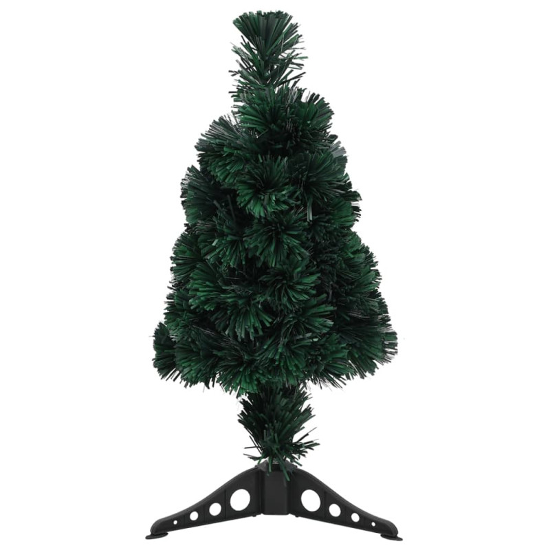 Arbre de Noël artificiel mince et support 64 cm fibre optique