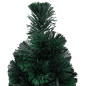 Arbre de Noël artificiel mince et support 64 cm fibre optique