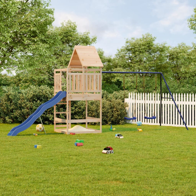 Aire de jeux d extérieur bois de pin massif