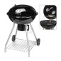 ProGarden Barbecue sur roues noir