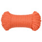 Corde de travail Orange 6 mm 25 m Polypropylène