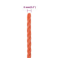 Corde de travail Orange 6 mm 25 m Polypropylène