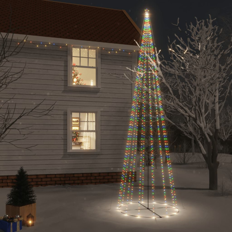 Arbre de Noël cône 1134 LED Colorées 230x800 cm