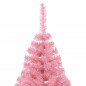 Demi sapin de Noël artificiel avec support Rose 240 cm PVC