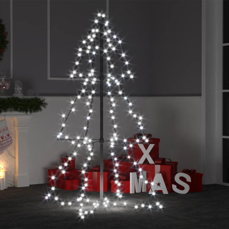 Arbre de Noël cône 160 LED d intérieur d extérieur 78x120 cm