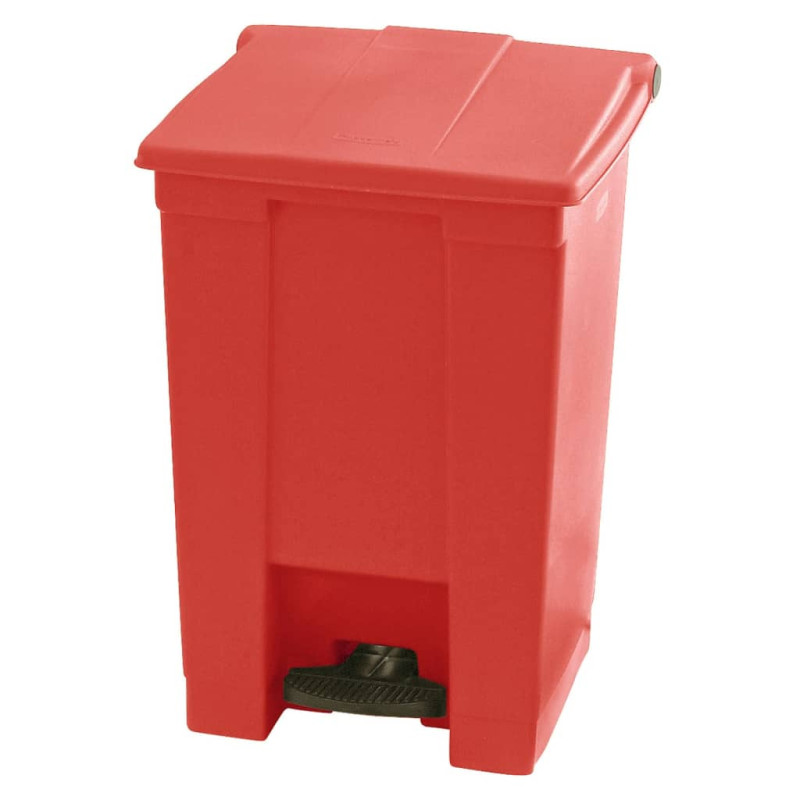 Rubbermaid Poubelle à pédale classique 45,4 L Rouge