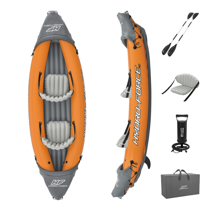 Bestway Ensemble de kayak gonflable Hydro Force Rapid 2 personnes