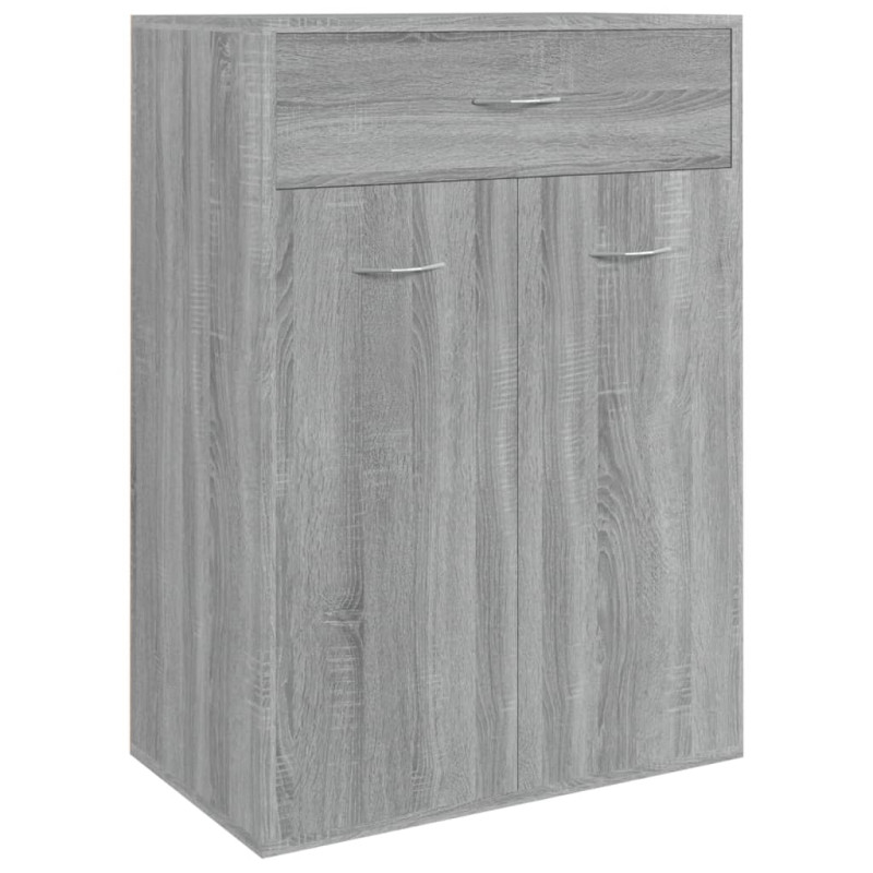 Armoire à chaussures Sonoma gris 60x35x84 cm Bois d ingénierie