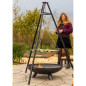 RedFire Gril à trépied Noir 172 cm BBQ TRIPOD 