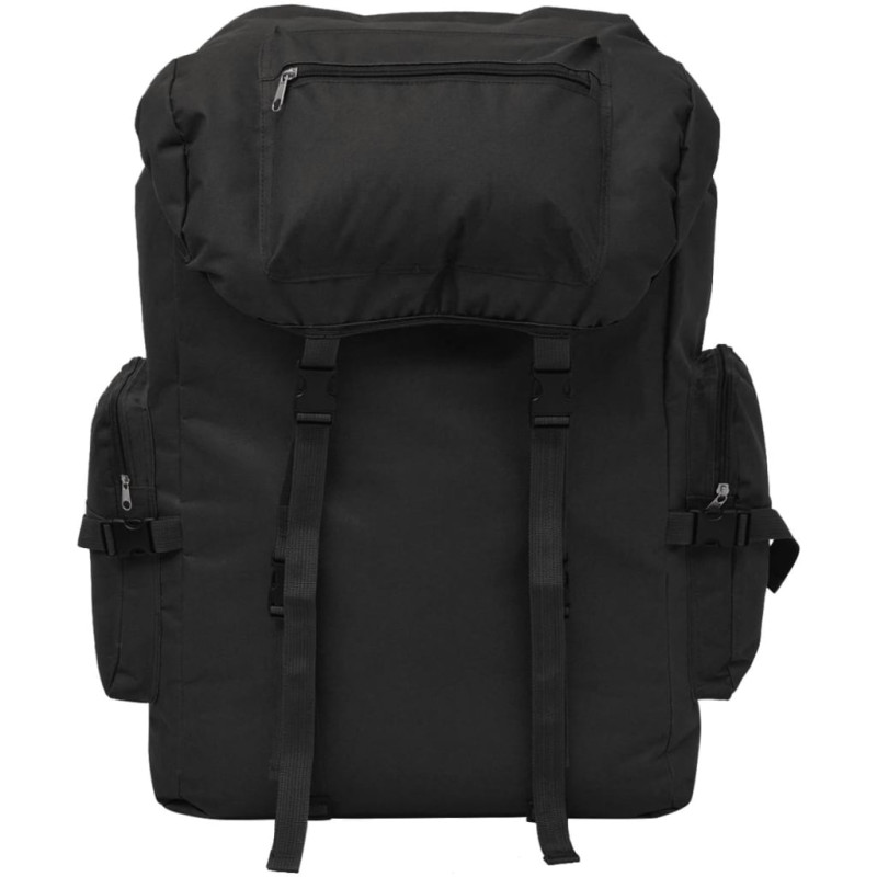 Sac à dos en style d armée 65 L Noir