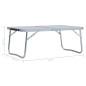 Table pliable de camping Blanc Aluminium 60x40 cm