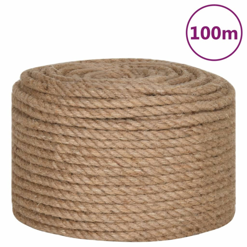 Corde 100 % jute 10 mm 100 m